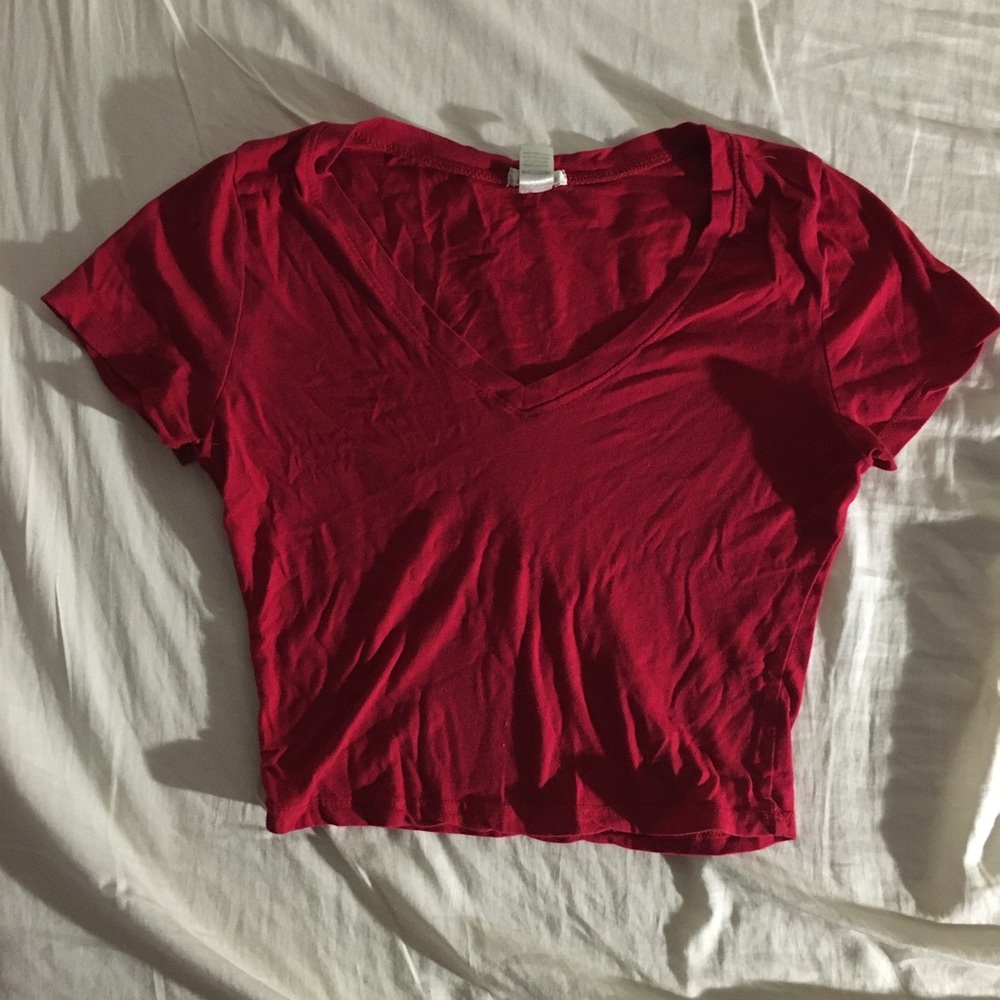 V-neck Crop Top